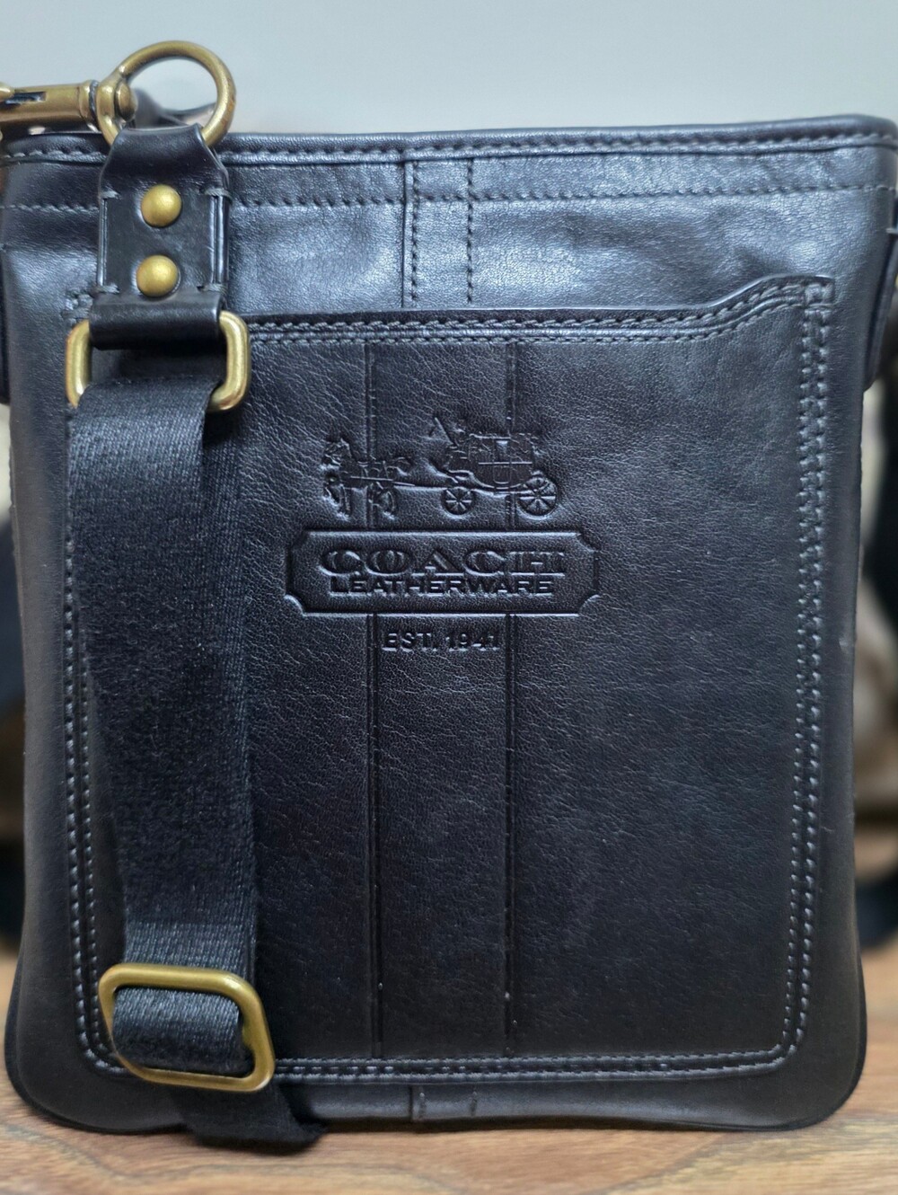 COACH Heritage Crossbody Flight Bag #41004 - Picture 8 of 16